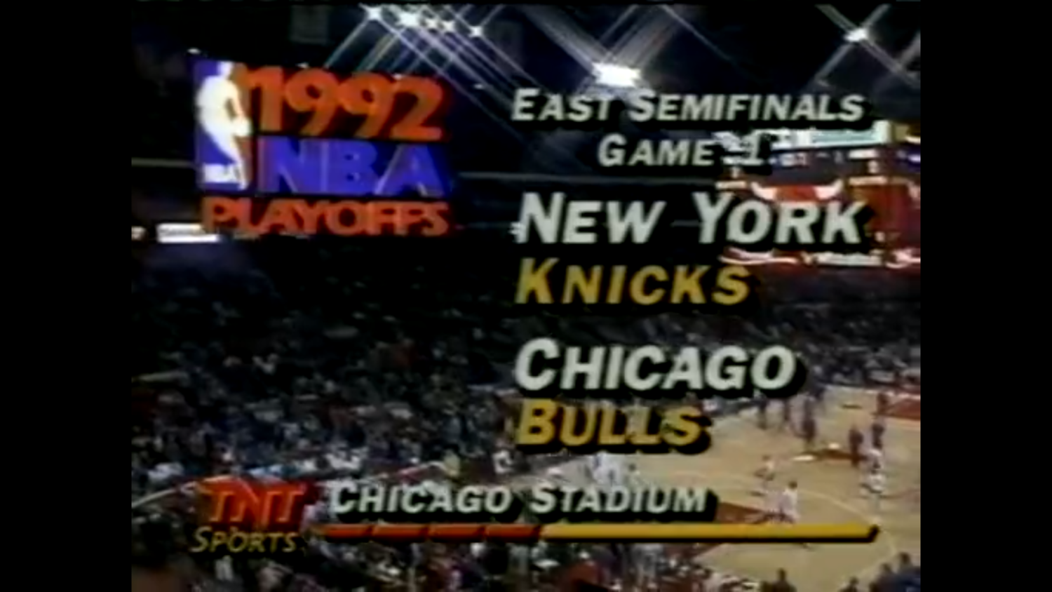 NBA 1991/1992. 1/2 финала. Восточная конференция. Чикаго Буллз - Нью-Йорк Никс. 1 игра