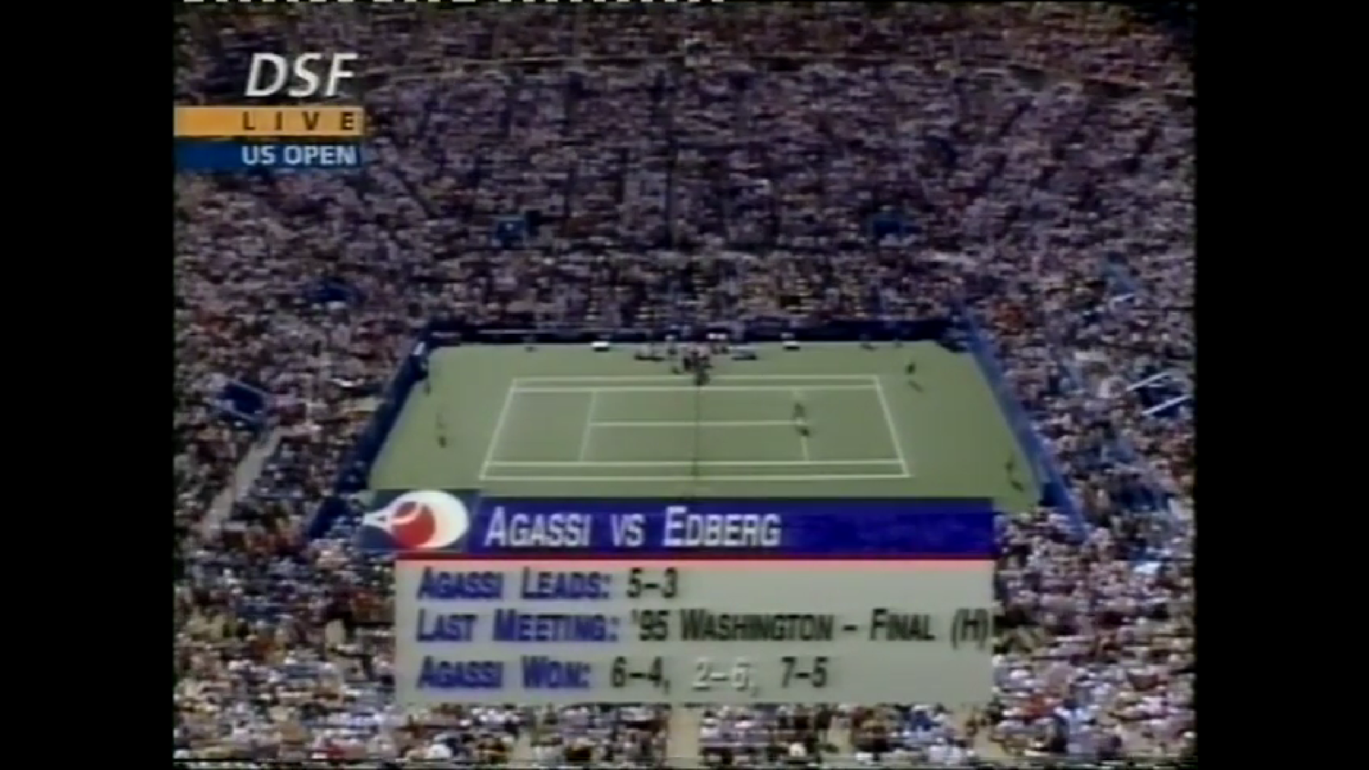 US Open 1995. 03 круг. Андре Агасси - Стефан Эдберг
