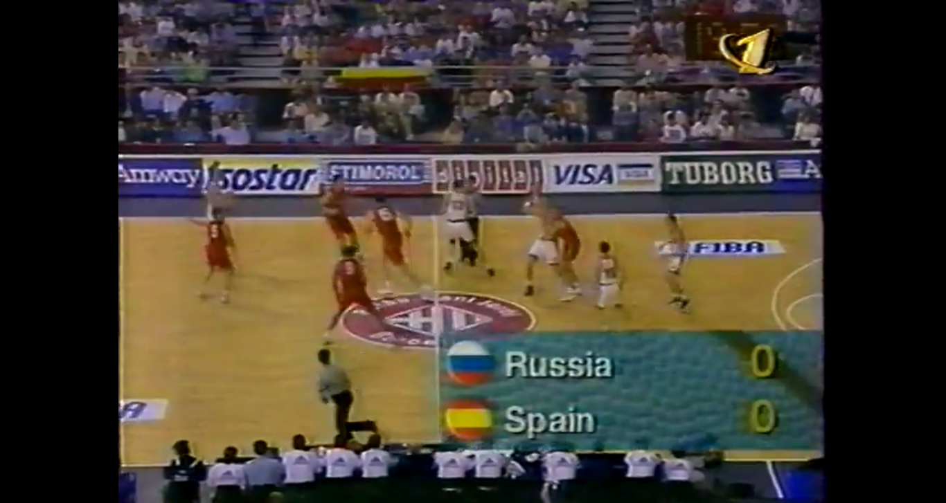 Евробаскет 1997. Мужчины. 1/4 финала. Россия - Испания