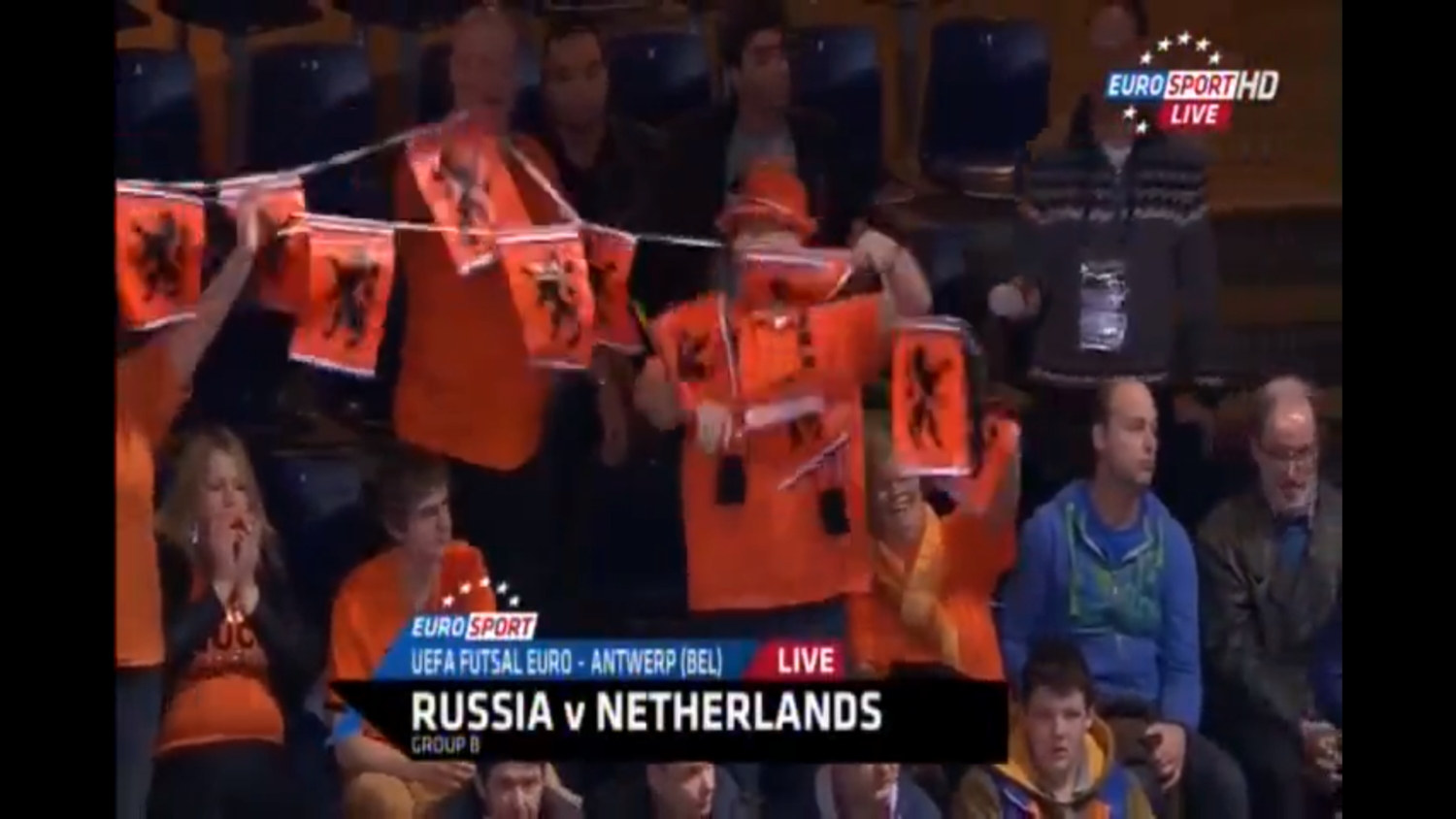 Мини-футбол. Чемпионат Европы 2014. Группа B. Россия - Голландия