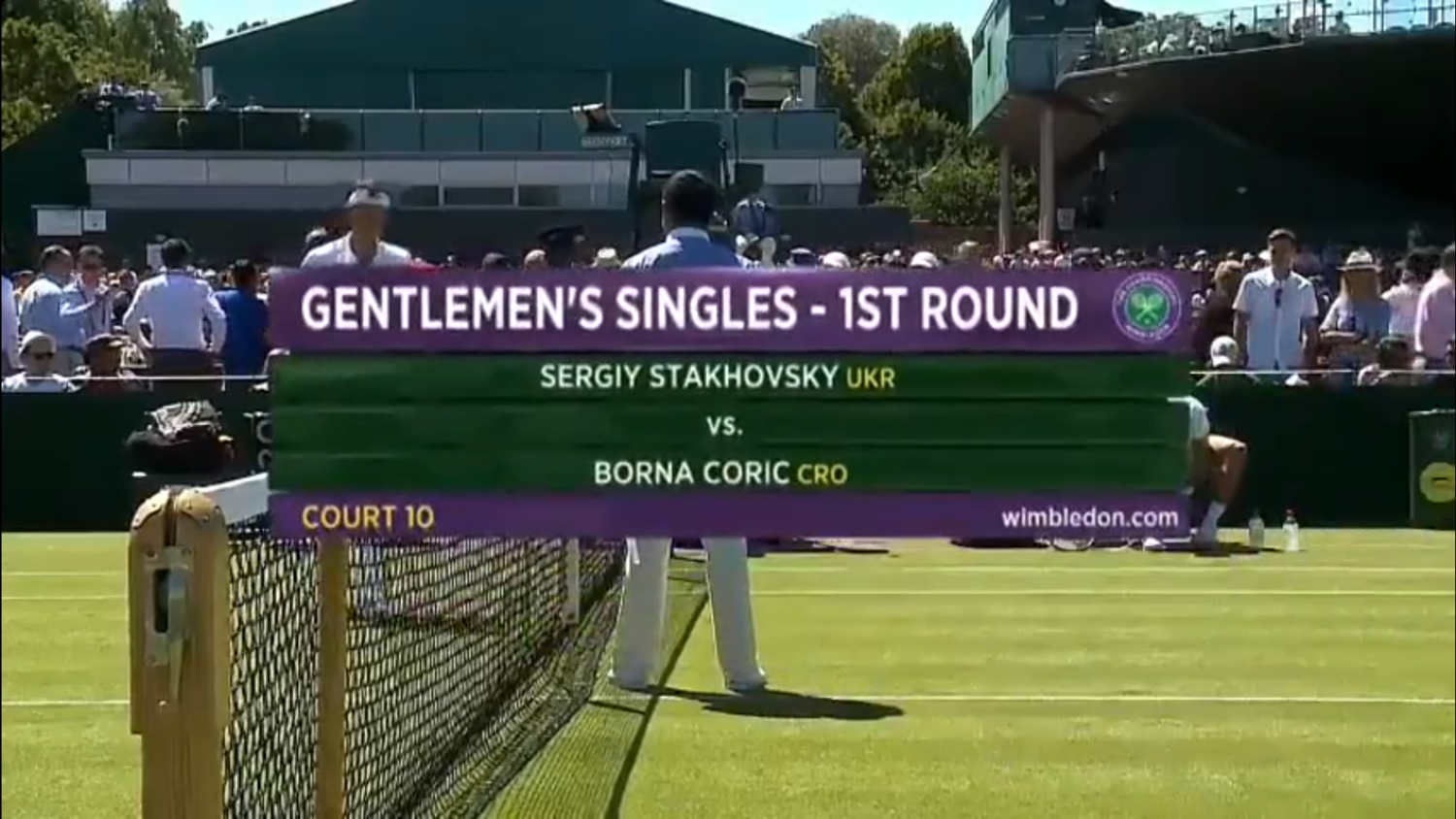 Wimbledon 2015. 1 круг. Сергей Стаховский - Борна Чорич