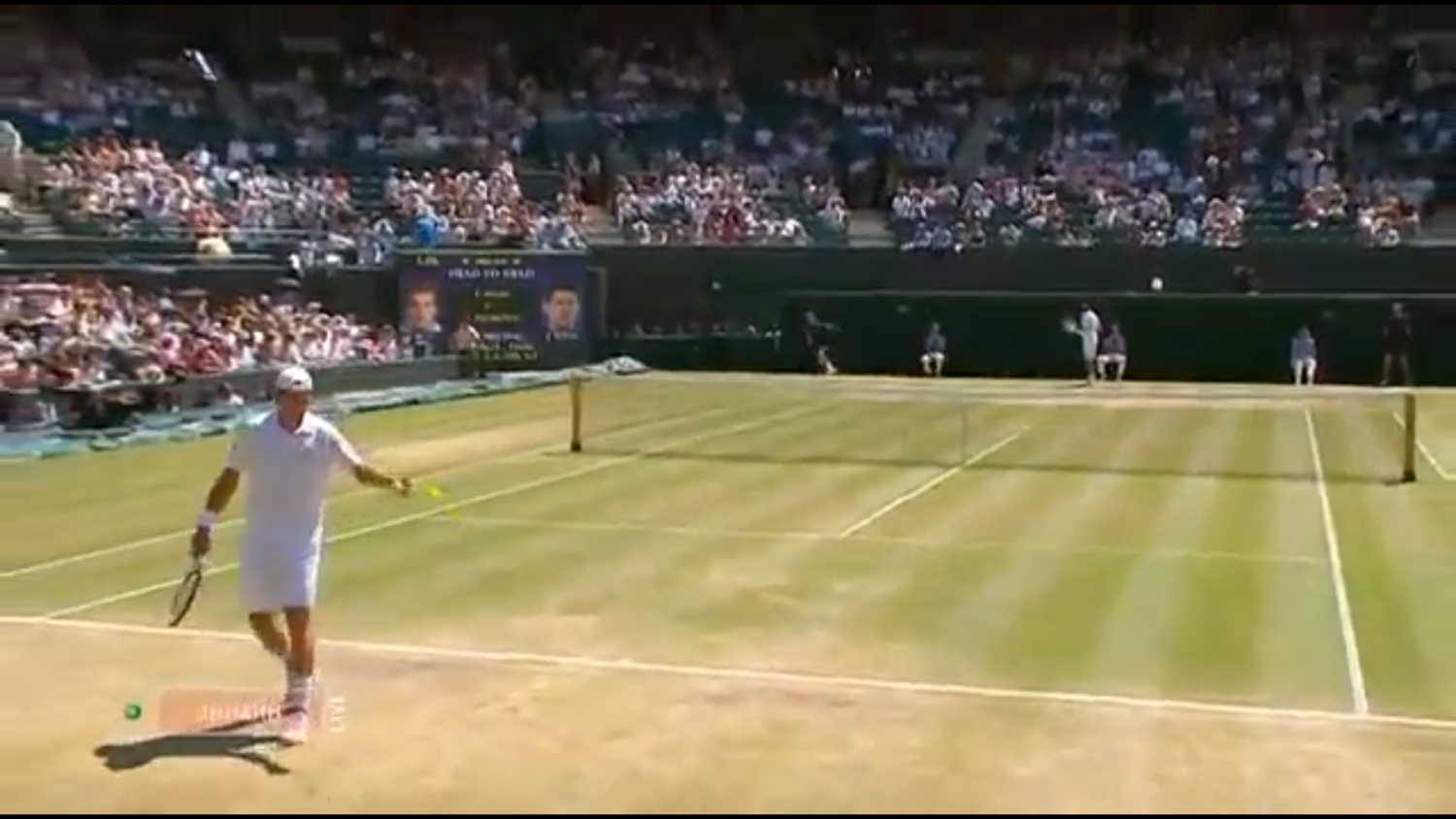 Wimbledon 2009. 1/4 финала. Томми Хаас - Новак Джококвич