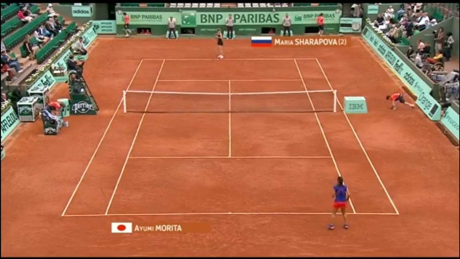 Roland Garros 2012. 2 круг. Мария Шарапова - Аюми Морита