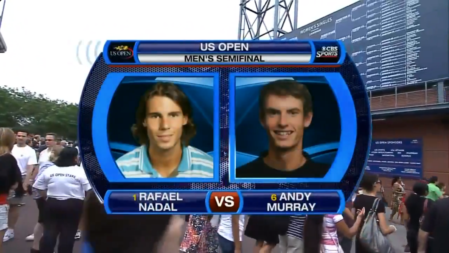 US Open 2008. 1/2 финала. Энди Маррей - Рафаэль Надаль
