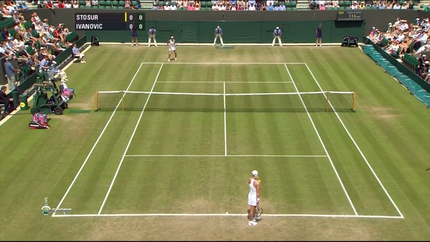 Wimbledon 2009. 03 круг. Ана Иванович - Саманта Стосур