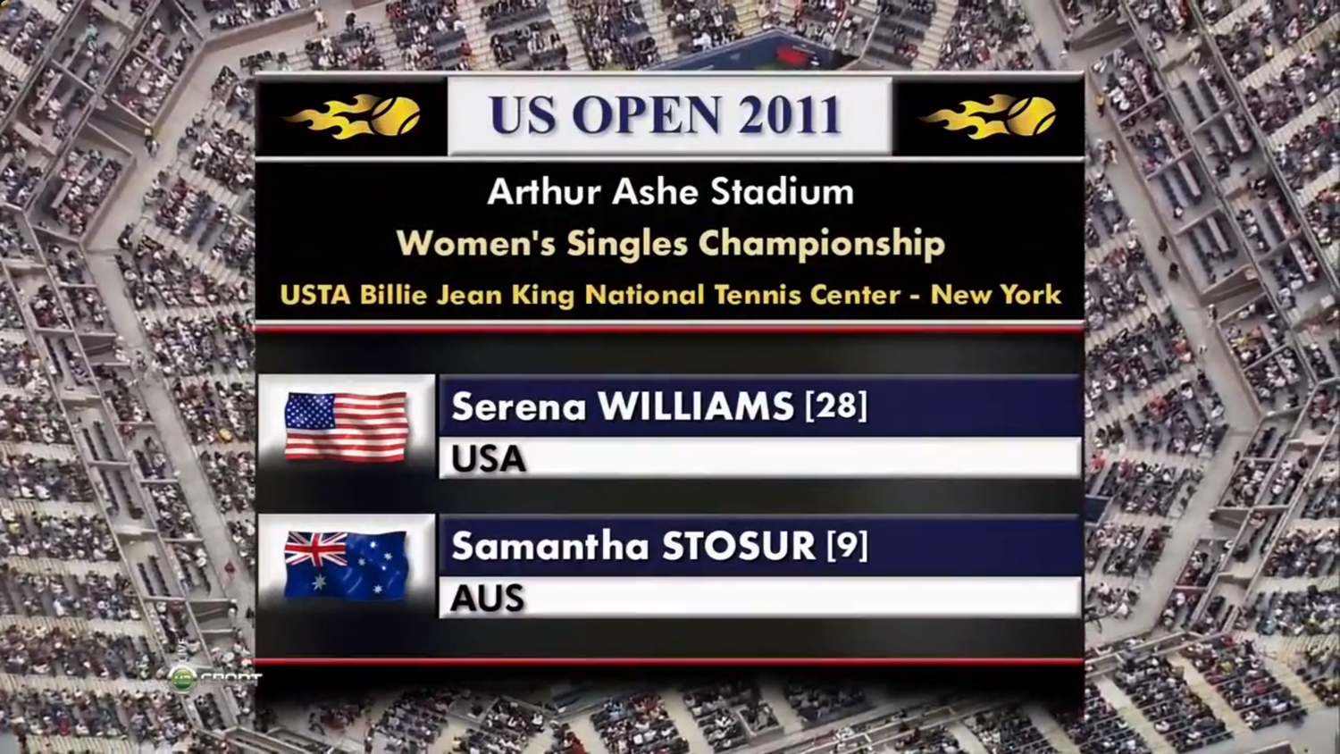 US Open 2011. Финал. Саманта Стосур - Серена Уильямс