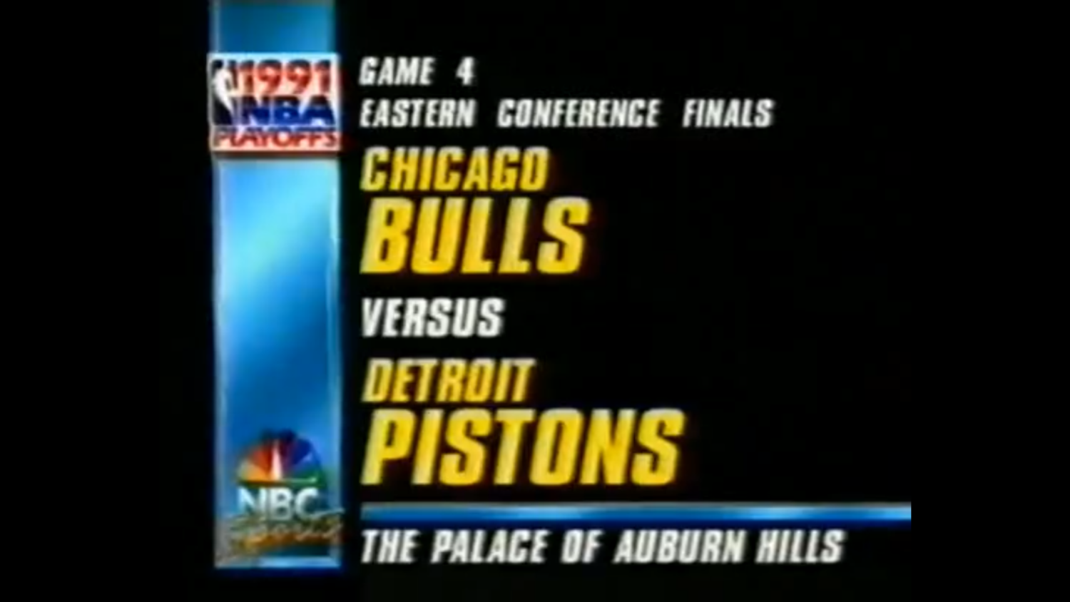 NBA 1990/1991. Финал. Восточная конференция. Детройт Пистонс - Чикаго Буллз. 4 игра