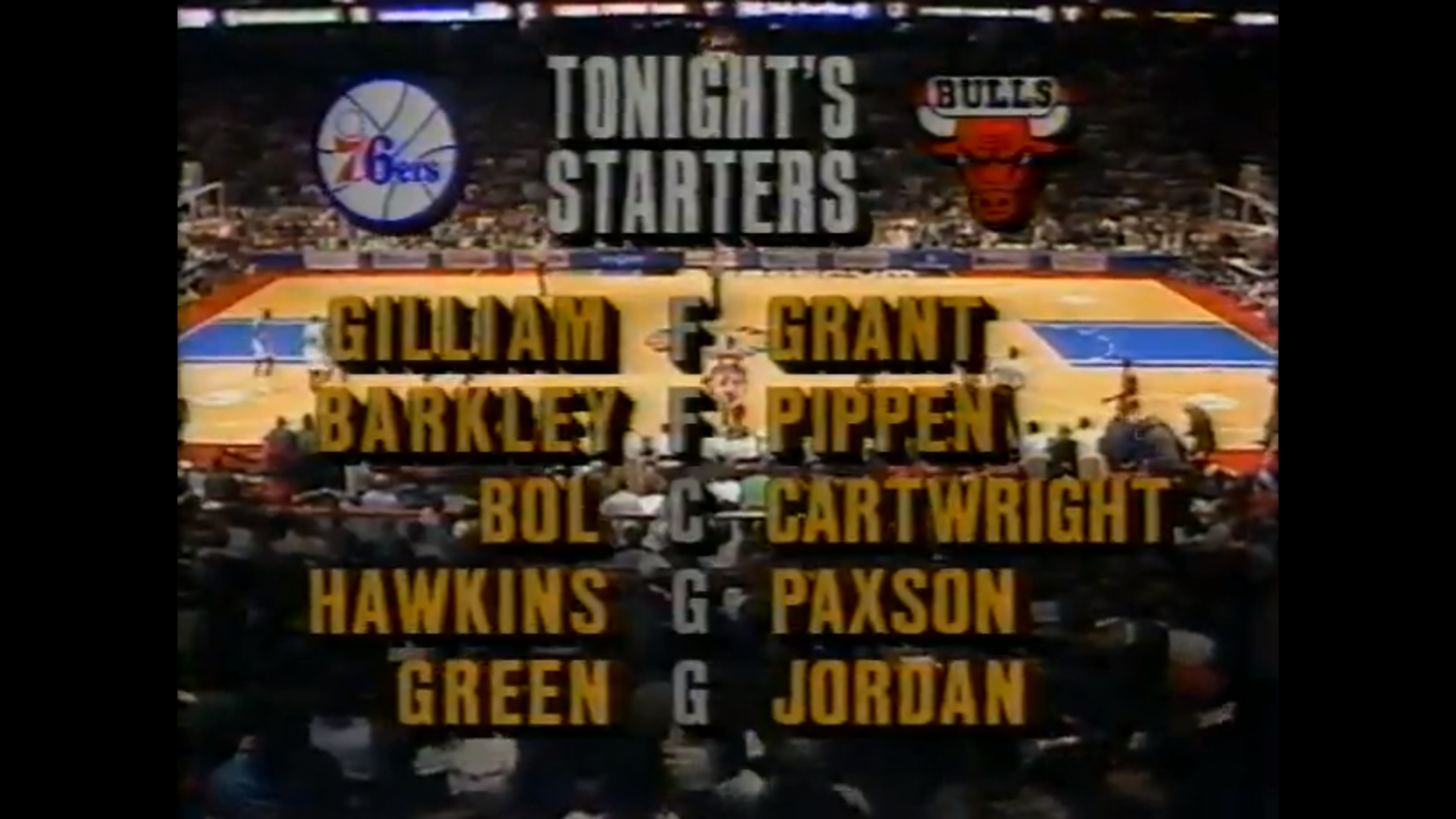 NBA 1990/1991. Регулярный сезон. Филадельфия 76 - Чикаго Буллз (09.01.1991)
