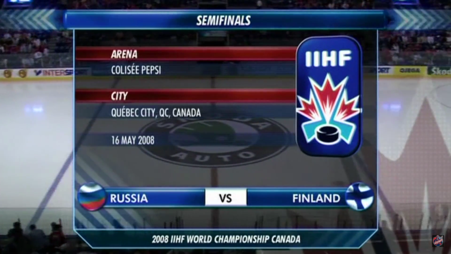 Чемпионат мира 2008. 1/2 финала. Россия - Финляндия