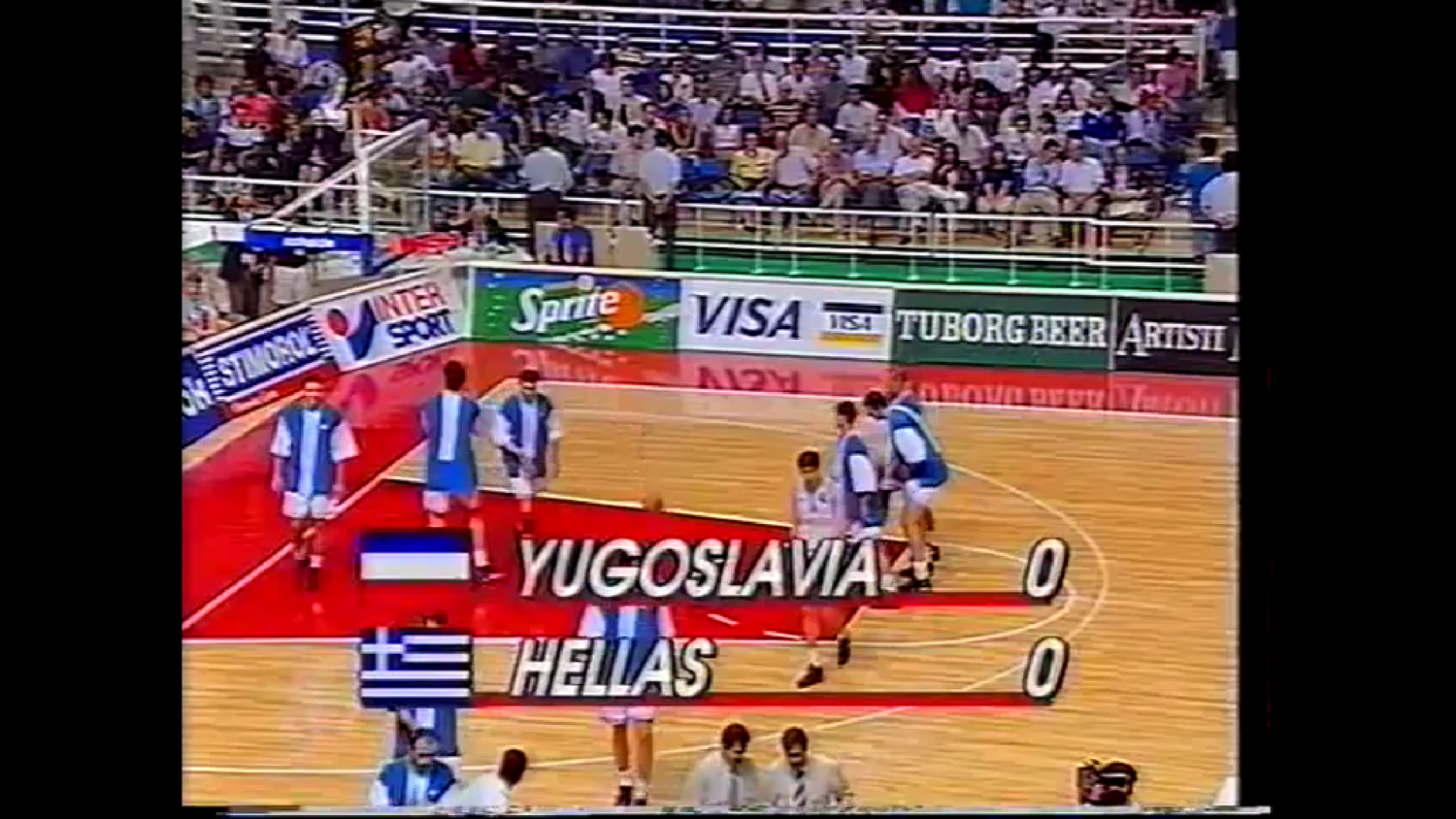 Евробаскет 1995. Мужчины. 1/2 финала. Греция - Югославия