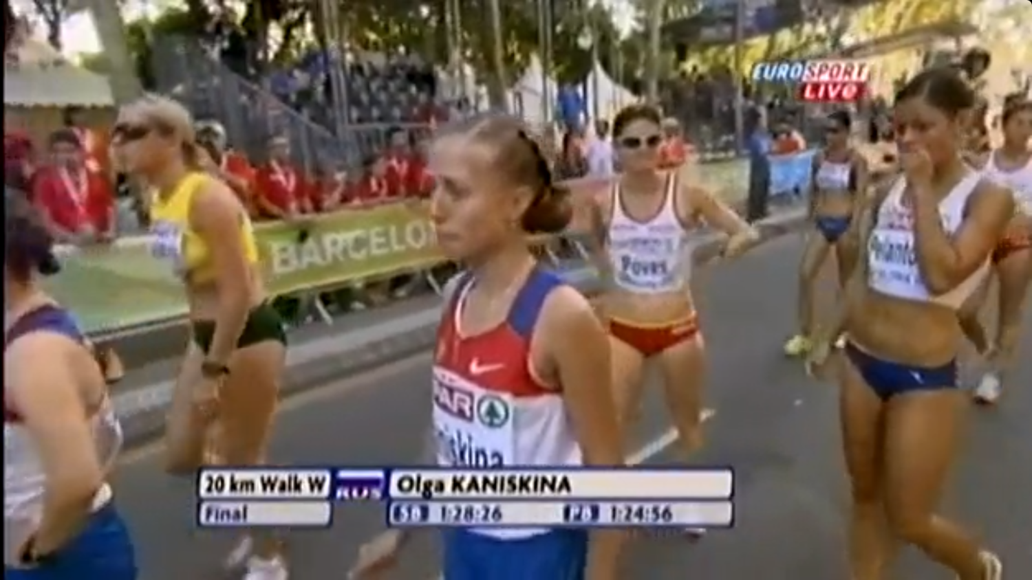 Легкая атлетика. Чемпионат Европы 2010. Женщины. Ходьба на 20 км