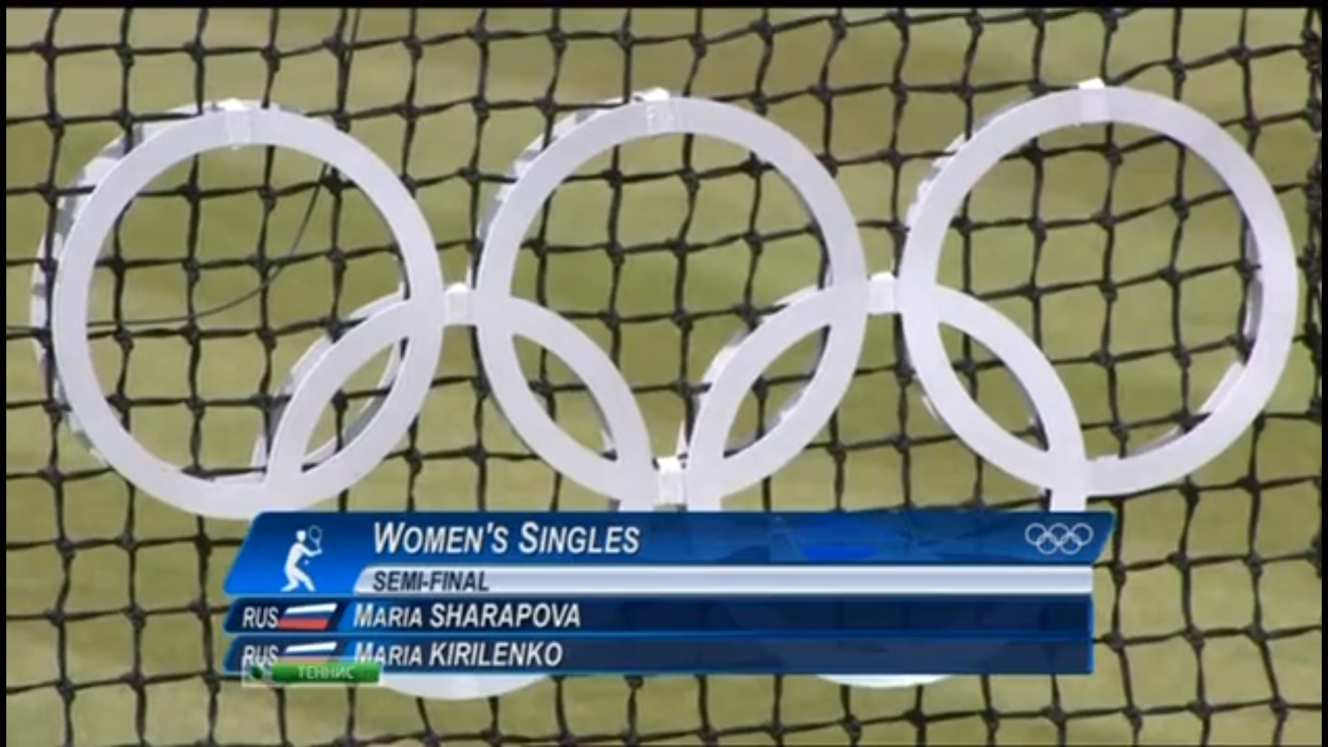 Теннис на Олимпийских играх 2012. 1/2 финала. Мария Шарапова - Мария Кириленко