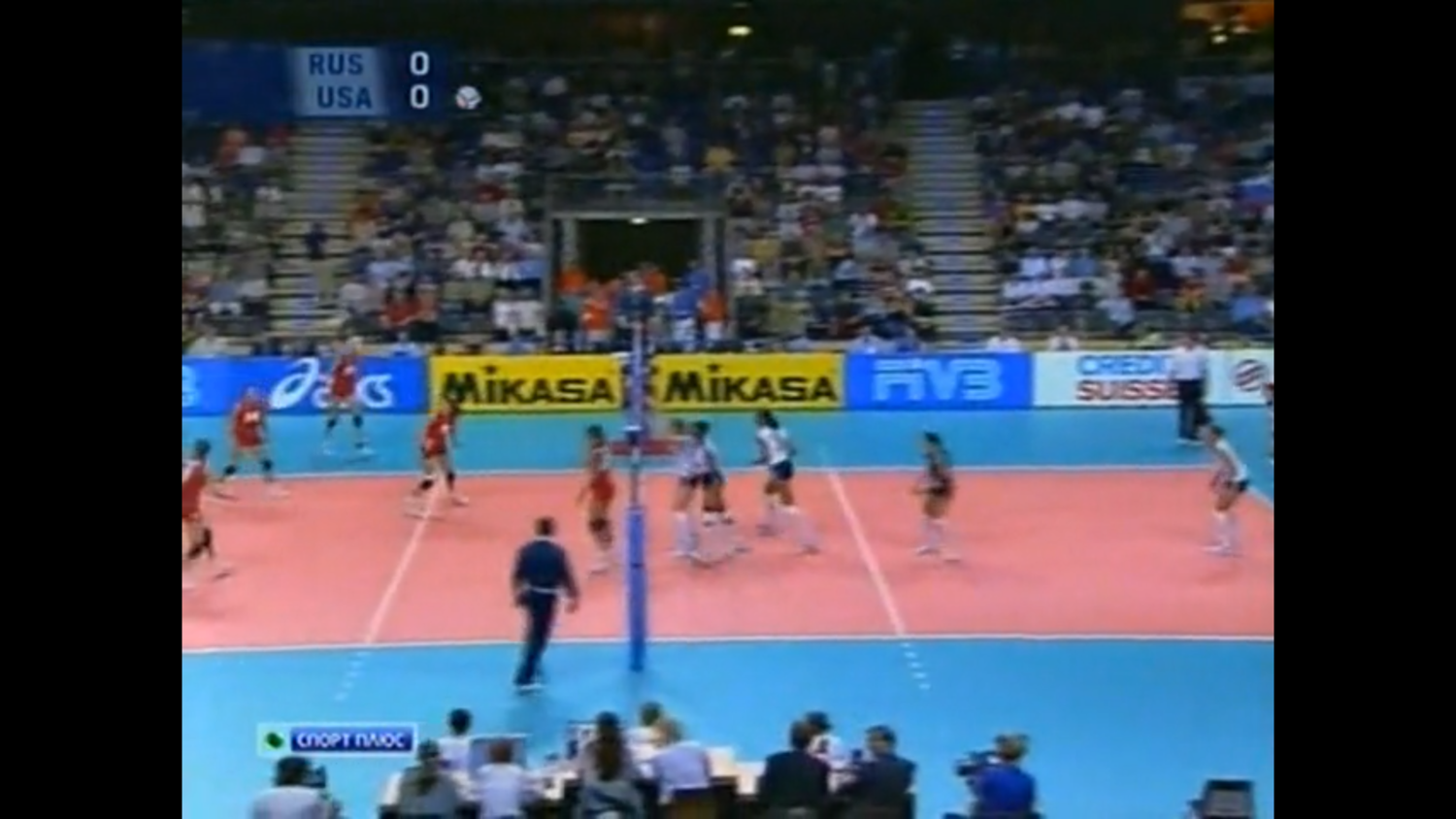 Чемпионат мира по волейболу 2002. Женщины. 1/2 финала. Россия - США