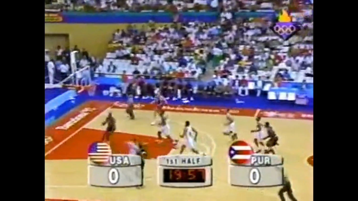 Летние Олимпийские игры 1992 в Барселоне. Баскетбол. Мужчины. 1/4 финала. США - Пуэрто-Рика