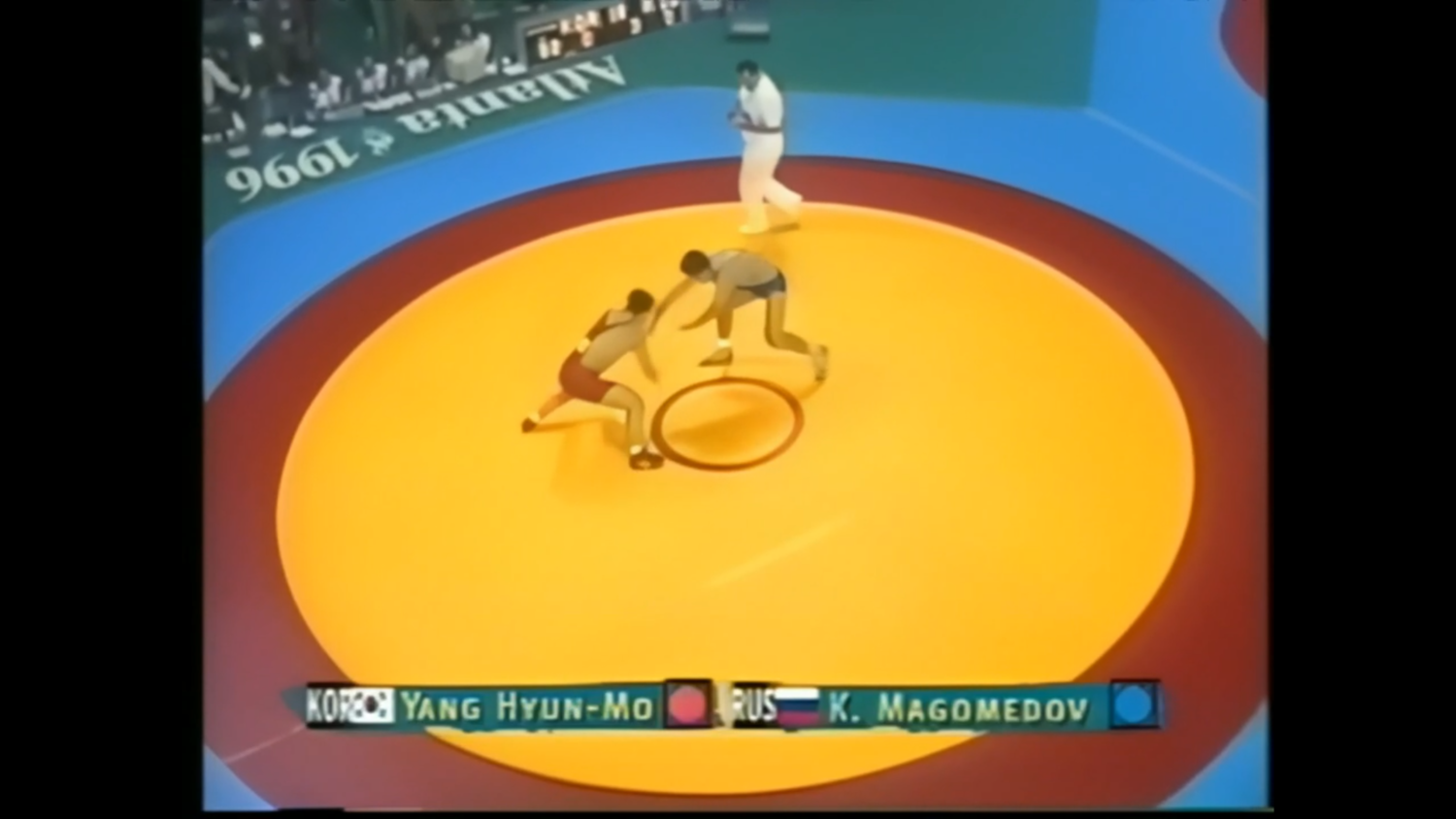 Летние Олимпийские игры 1996 в Атланте. Вольна борьба. Финал. Категория до 82 кг. Янг Хьюн Мо (Южная Корея) - Хаджимурад Магомедов (Россия)