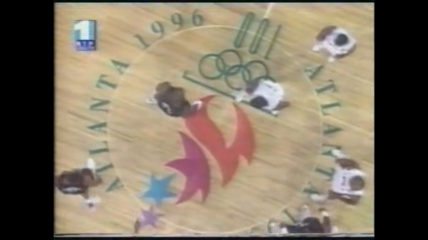Летние Олимпийские игры 1996 в Атланте. Баскетбол. Мужчины. Группа A. США - Ангола