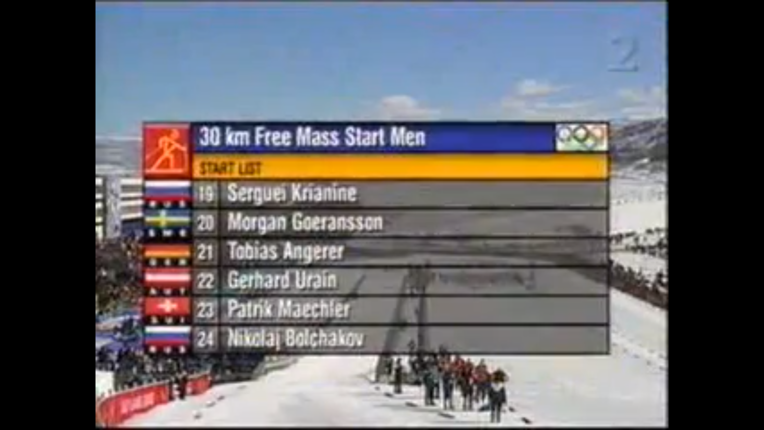 Зимние Олимпийские игры 2002 в Солт-Лейк-Сити. Лыжные гонки. Мужчины. Масс старт. 30 км