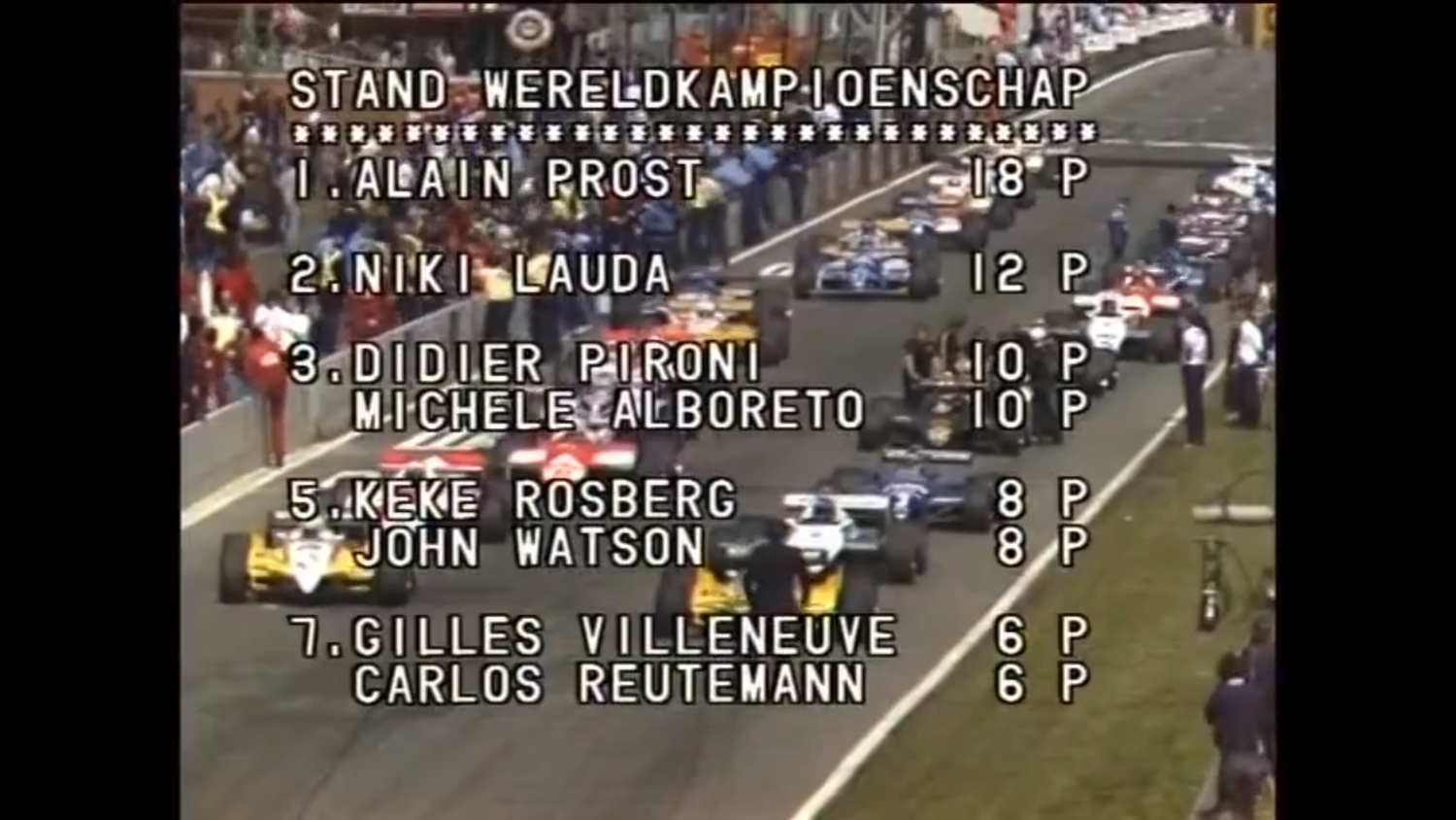 Формула 1. Гран-при Бельгии 1982 (Золдер). 5 этап. Гонка
