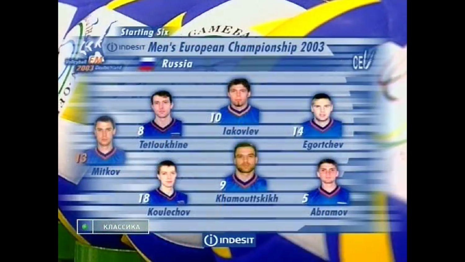Волейбол. Чемпионат Европы 2003. Мужчины. 1/2 финала. Россия - Италия