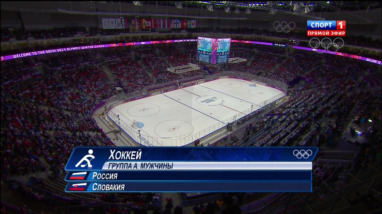 Зимние Олимпийские игры 2014 в Сочи. Группа A. Россия - Словакия