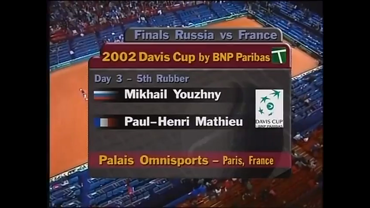 Davis Cup 2002. Финал. Франция - Россия. Анри Матье - Михаил Южный